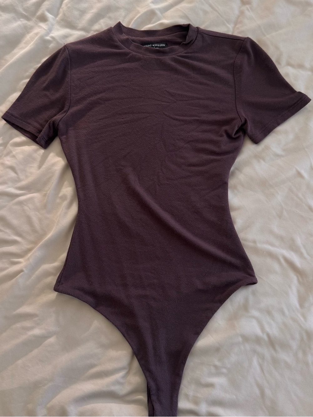 Naked Wardrobe Crewneck Bodysuit